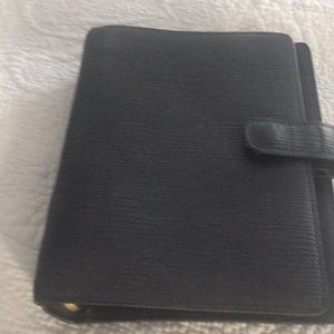 Louis Vuitton Black Epi Leather Agenda